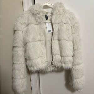 never worn. it was just too small for me. so soft and clean.